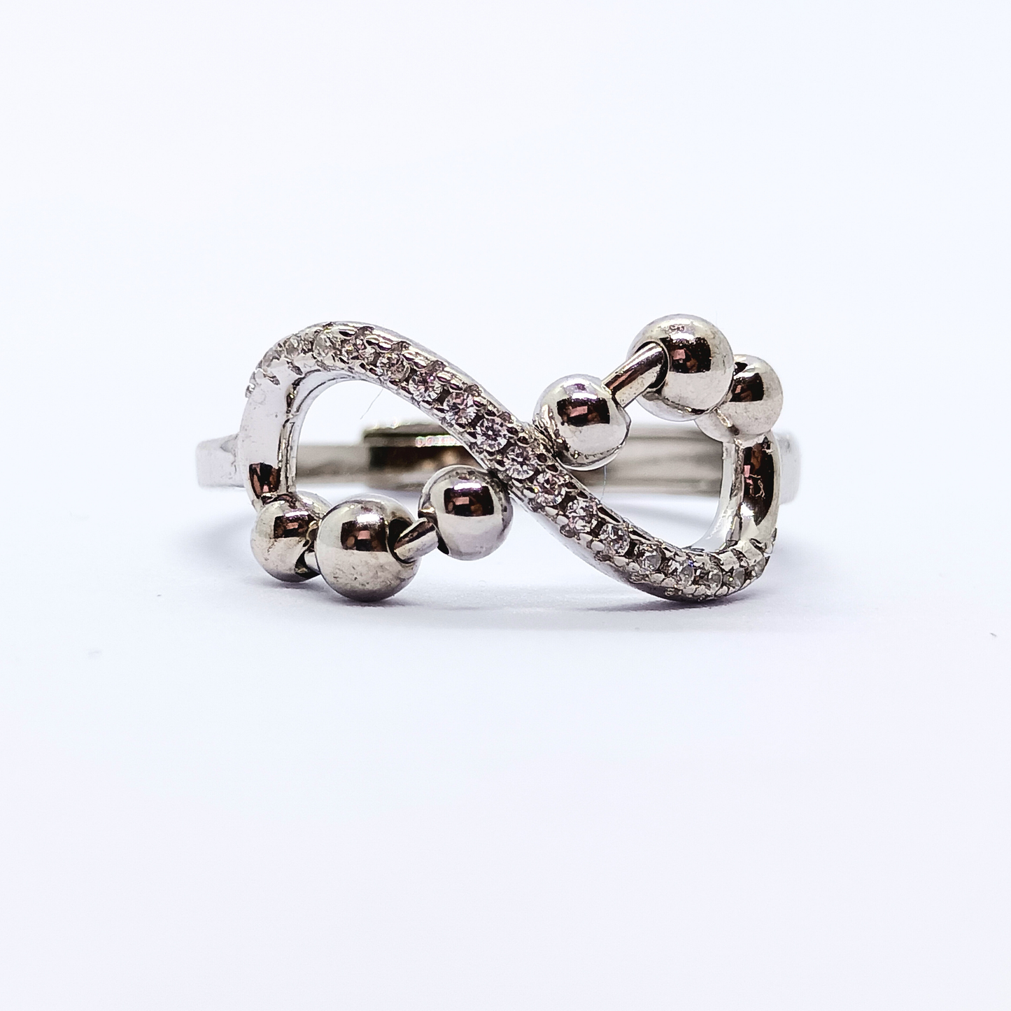 Infinity Beaded Anxiety Ring