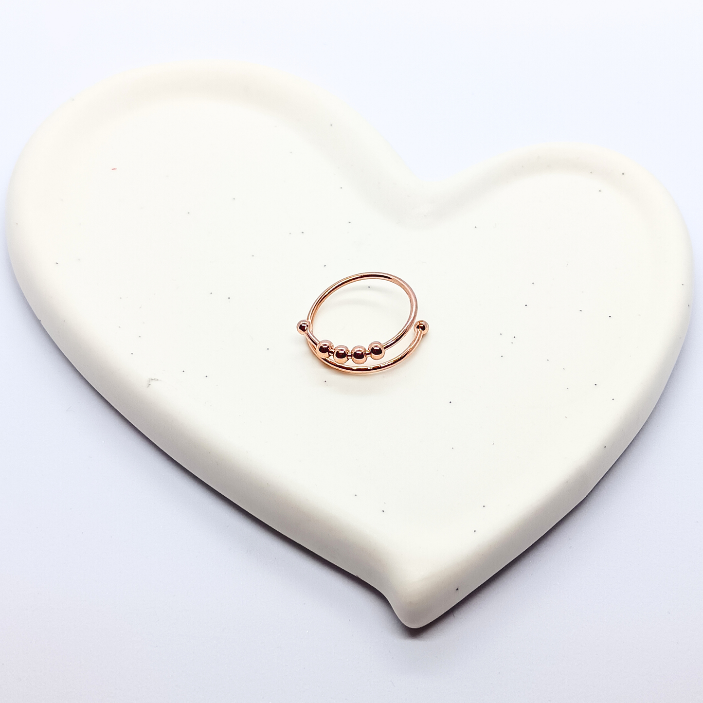 Dainty 4 Bead Anxiety Ring