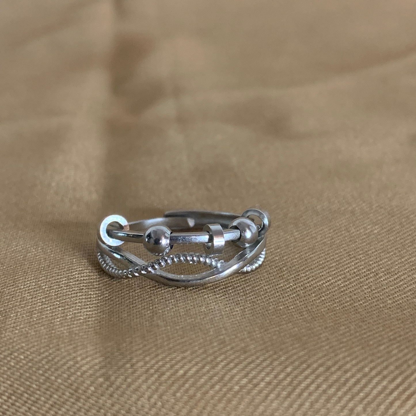 Nautical Wave Anxiety Ring