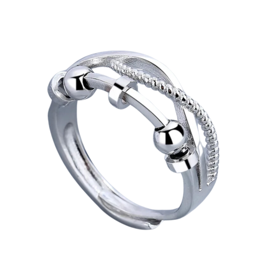 Nautical Wave Anxiety Ring